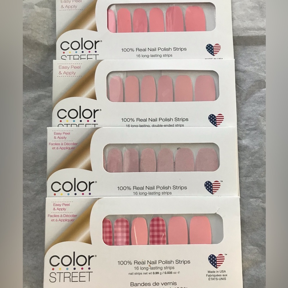 Color Street 4 sets pink